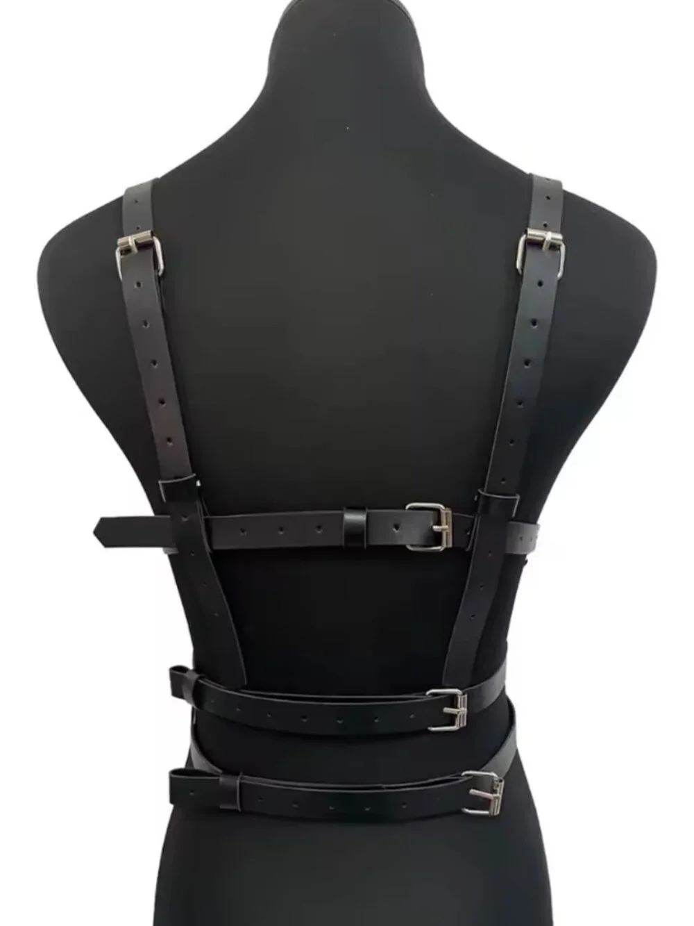 Women Fashion Harness Waist PU Leather Harness Belt